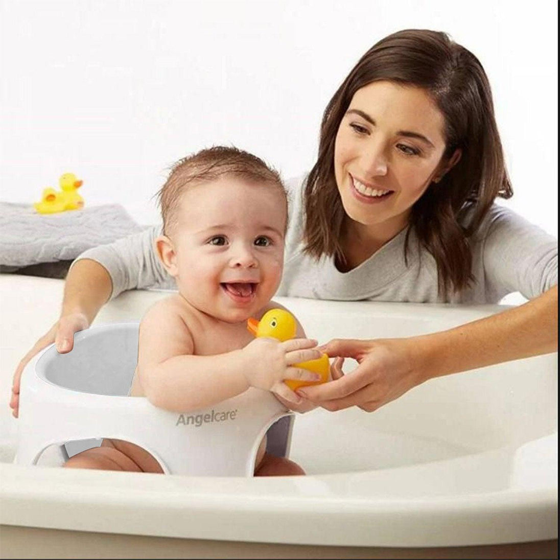 Buy Angelcare Ac588 Baby Bath Soft Touch Ring Seat - Grey discounted | Products On Sale Australia