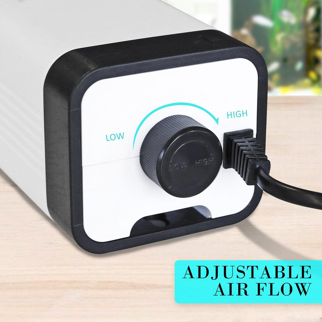 Buy Aquarium Air Pump Oxygen Hydroponic 2 Outlet 180L/H 4W discounted | Products On Sale Australia