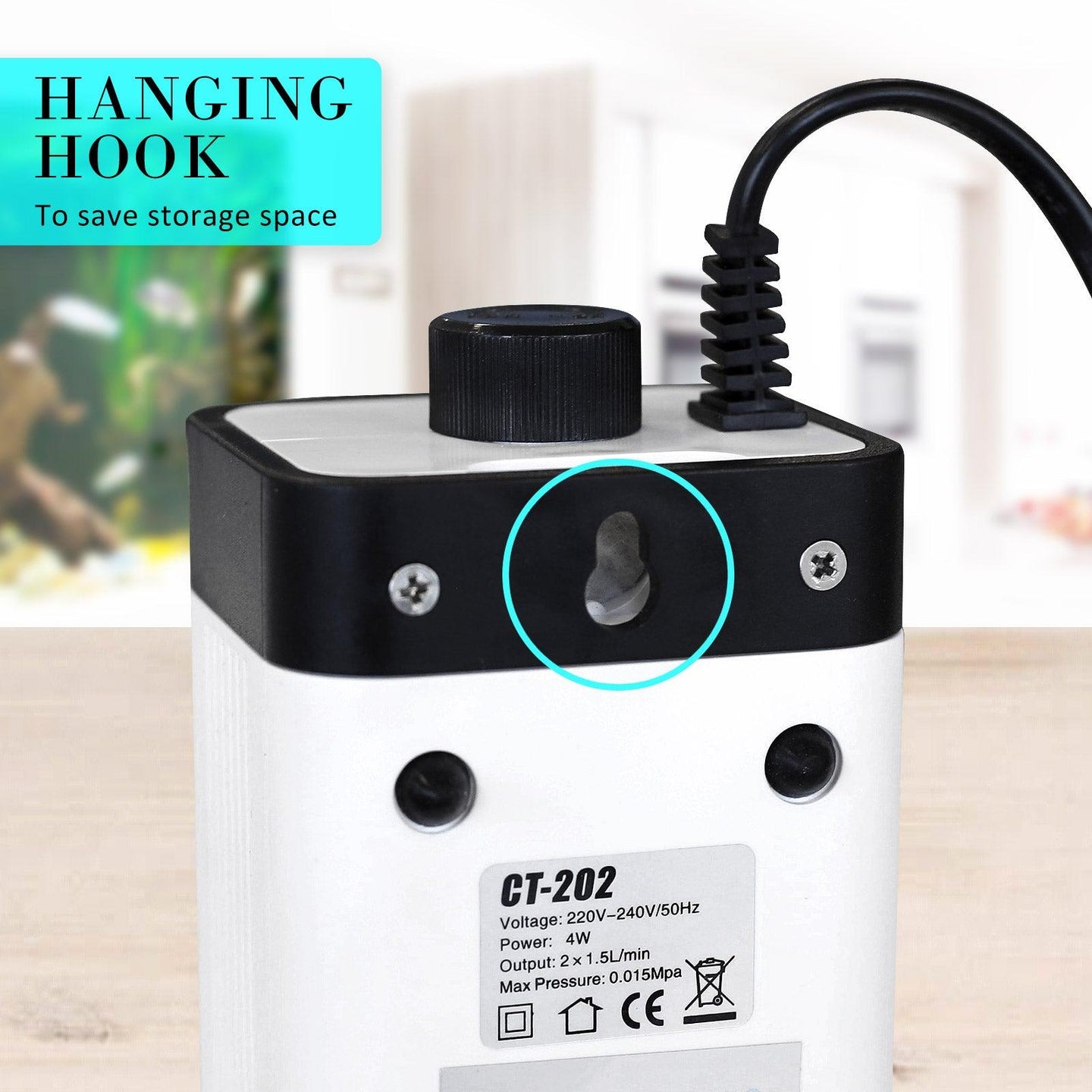 Buy Aquarium Air Pump Oxygen Hydroponic 2 Outlet 180L/H 4W discounted | Products On Sale Australia