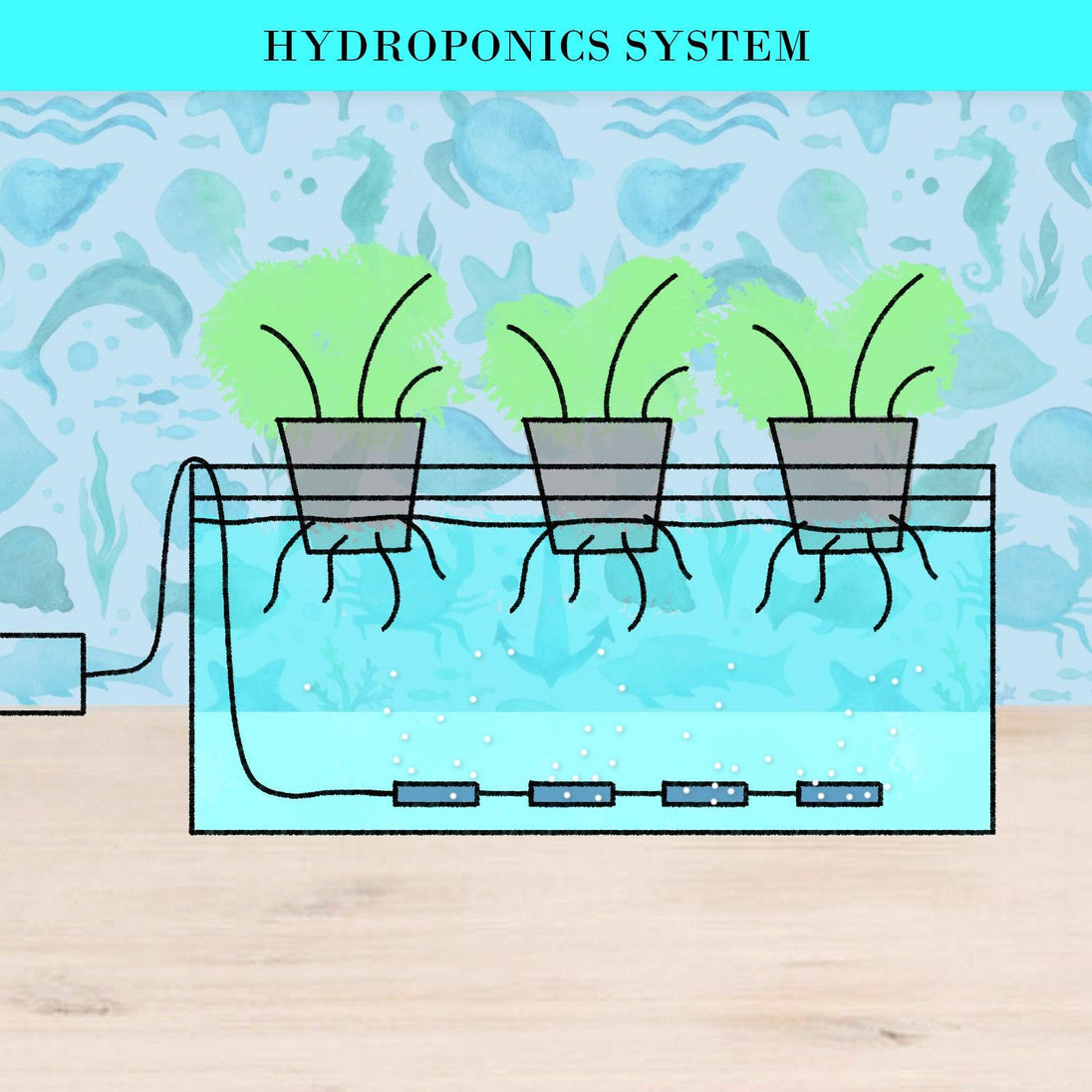 Buy Aquarium Air Pump Oxygen Hydroponic 4 Outlet 670L/H 8W WHITE discounted | Products On Sale Australia