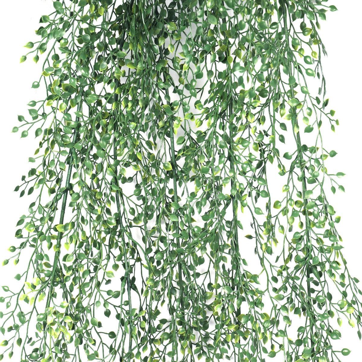 Buy Artificial Hanging Jade Leaf Vine UV Resistant 90cm discounted | Products On Sale Australia