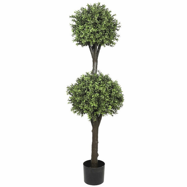 Artificial Topiary Tree (2 Ball Faux Topiary Shrub) 150cm High UV Resistant Products On Sale Australia | Home & Garden > Artificial Plants Category