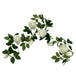 Buy Artificial White Rose Garland 190cm discounted | Products On Sale Australia