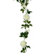 Buy Artificial White Rose Garland 190cm discounted | Products On Sale Australia