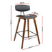 Buy Artiss 4x Bar Stools Leather Padded w/Backrest discounted | Products On Sale Australia