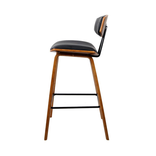 Buy Artiss 4x Bar Stools Leather Padded w/Backrest discounted | Products On Sale Australia