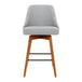 Buy Artiss 4x Bar Stools Swivel Seat Wooden Grey discounted | Products On Sale Australia