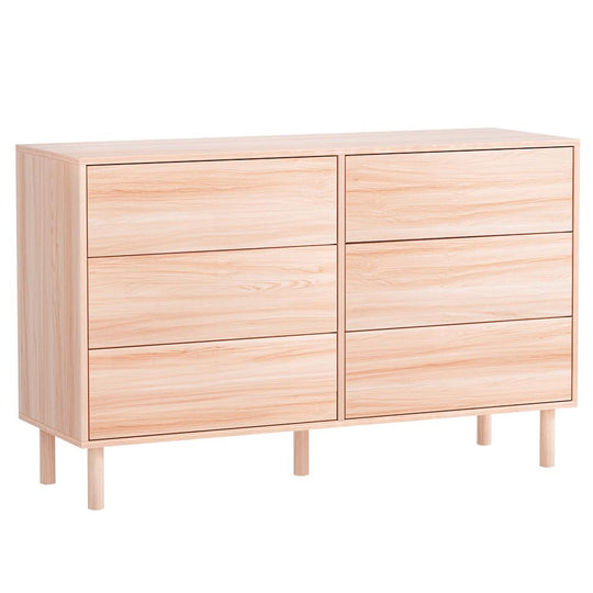 Buy Artiss 6 Chest of Drawers Cabinet Dresser Table Tallboy Storage Bedroom Pine discounted | Products On Sale Australia