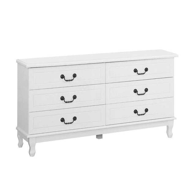 Buy Artiss 6 Chest of Drawers - KUBI White discounted | Products On Sale Australia