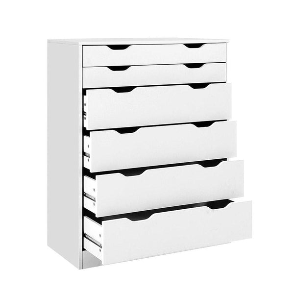 Buy Artiss 6 Chest of Drawers - MYLA White | Products On Sale Australia