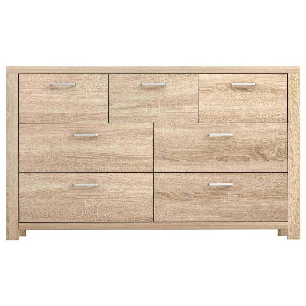 Buy Artiss 7 Chest of Drawers - MAXI Pine discounted | Products On Sale Australia