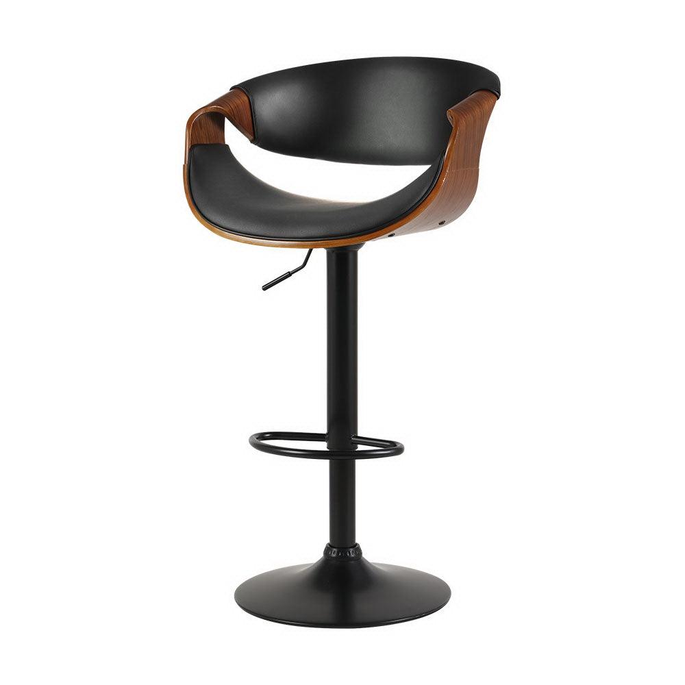 Buy Artiss Bar Stools Gas Lift Leather w/Armrest discounted | Products On Sale Australia