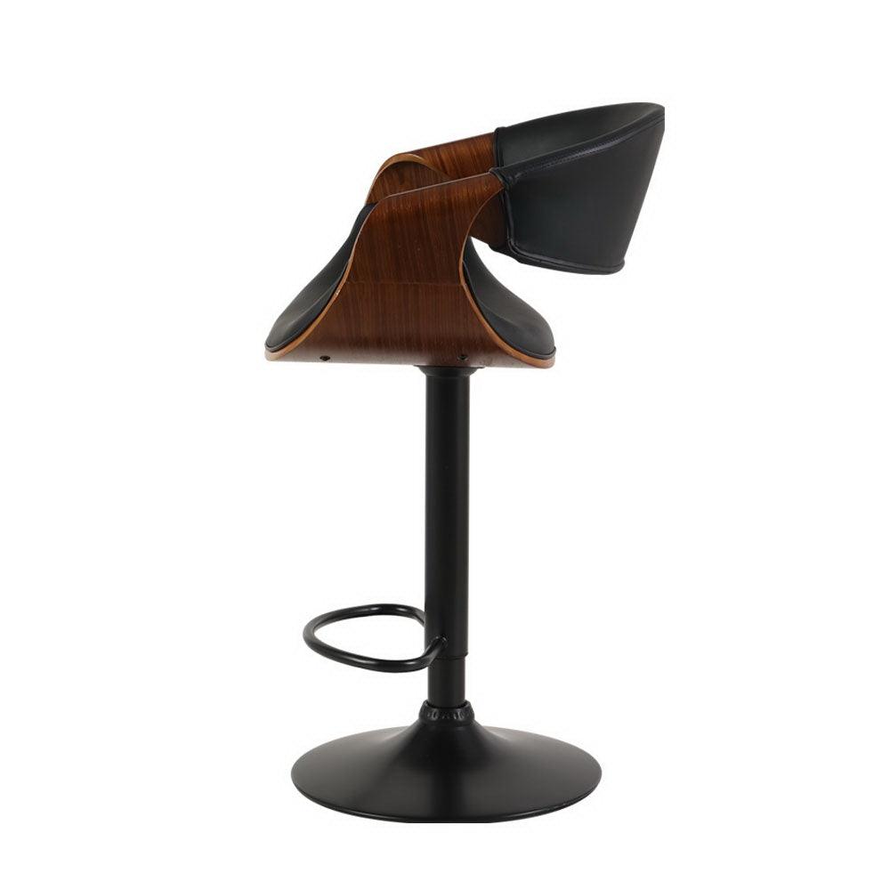 Buy Artiss Bar Stools Gas Lift Leather w/Armrest discounted | Products On Sale Australia