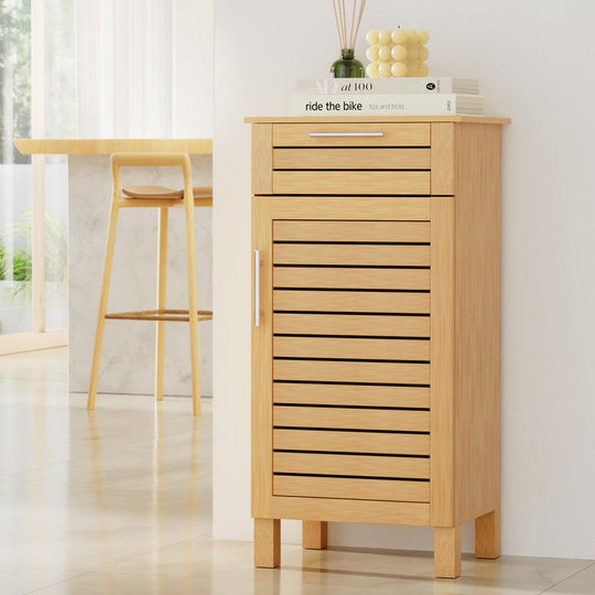 Buy Artiss Bathroom Cabinet Storage 90cm wooden JILL discounted | Products On Sale Australia