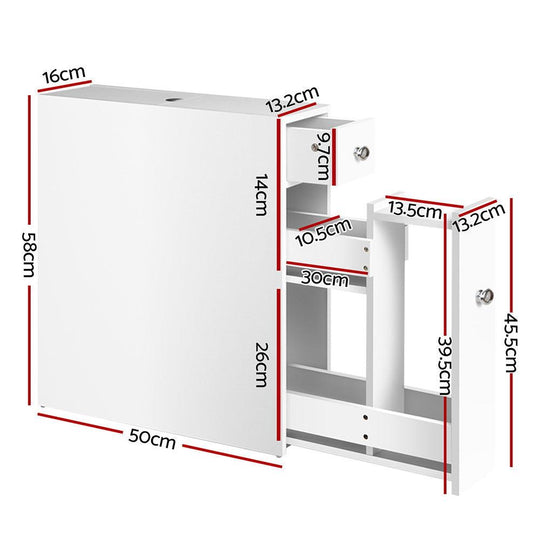 Buy Artiss Bathroom Storage Cabinet Tissue Holder discounted | Products On Sale Australia