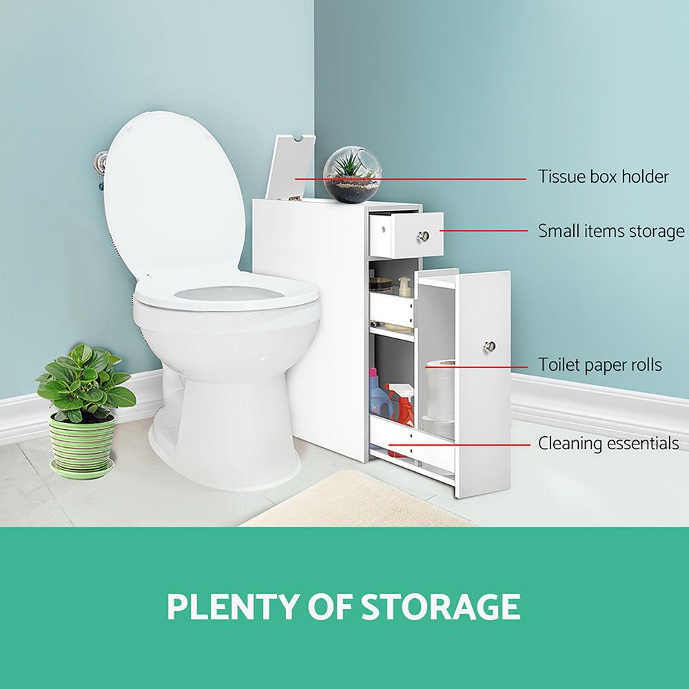 Buy Artiss Bathroom Storage Cabinet Tissue Holder discounted | Products On Sale Australia