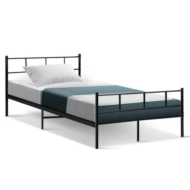 Buy Artiss Bed Frame King Single Metal Bed Frames SOL discounted | Products On Sale Australia