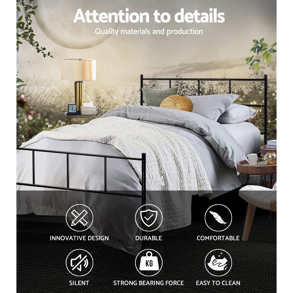 Buy Artiss Bed Frame King Single Metal Bed Frames SOL discounted | Products On Sale Australia