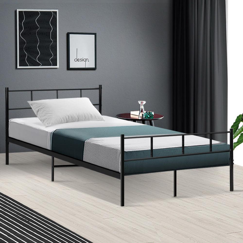 Buy Artiss Bed Frame King Single Metal Bed Frames SOL discounted | Products On Sale Australia