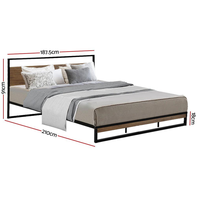 Artiss Bed Frame King Size Metal Frame DANE Products On Sale Australia | Furniture > Bedroom Category