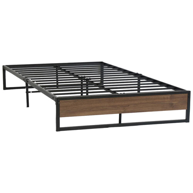 Buy Artiss Bed Frame Metal Frame Bed Base OSLO - Double discounted | Products On Sale Australia