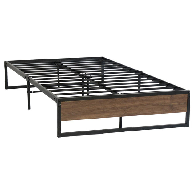 Buy Artiss Bed Frame Metal Frame Bed Base OSLO - King Single discounted | Products On Sale Australia