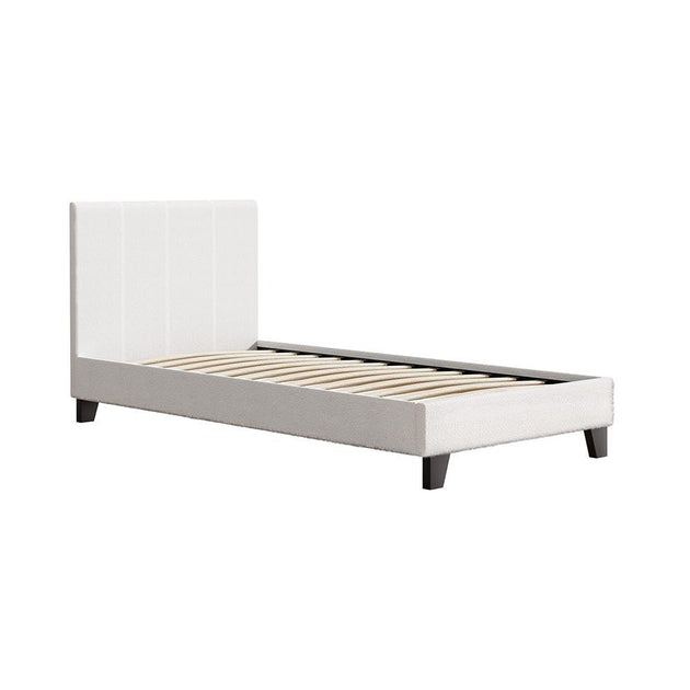 Artiss Bed Frame Single Size Boucle NEO Products On Sale Australia | Furniture > Bedroom Category