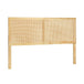 Buy Artiss Bed Head Headboard Double Rattan - RIBO Pine discounted | Products On Sale Australia