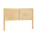 Buy Artiss Bed Head Headboard Queen Rattan - RIBO Pine discounted | Products On Sale Australia