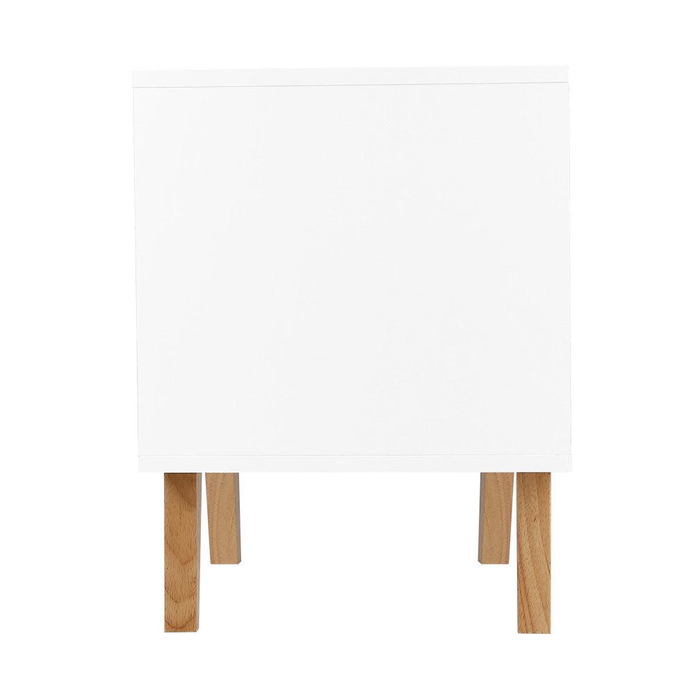 Buy Artiss Bedside Table 2 Drawers - ANDERS White discounted | Products On Sale Australia