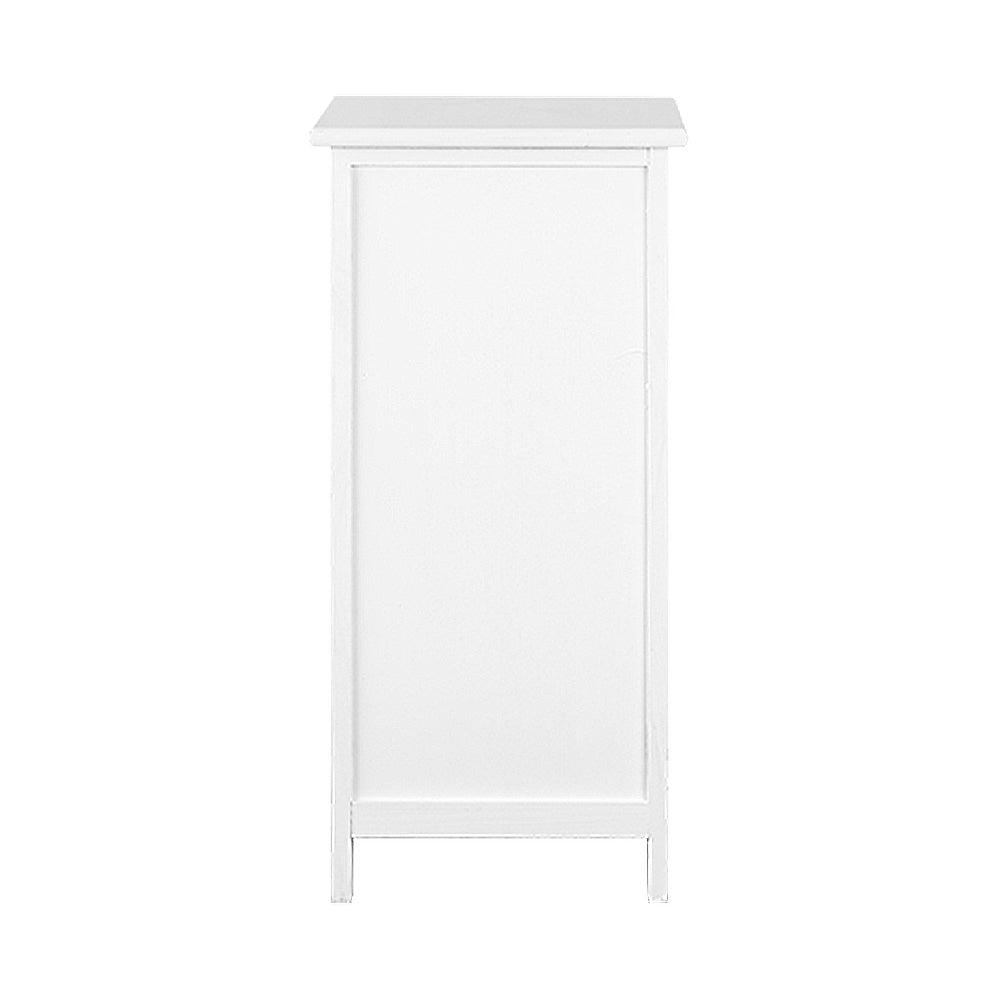 Buy Artiss Bedside Table Bathroom Storage Cabinet 3 Drawers White discounted | Products On Sale Australia