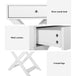 Buy Artiss Bedside Table Drawers Side Table Storage Cabinet Nightstand White QARA discounted | Products On Sale Australia