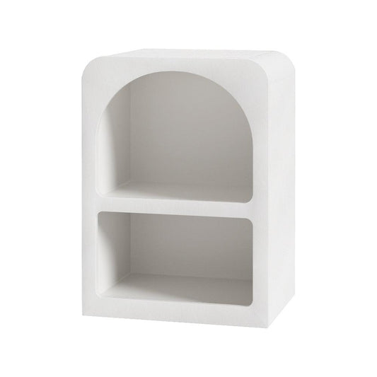 Buy Artiss Bedside Table Shelves Side End Table Storage Nightstand White ARCHED discounted | Products On Sale Australia