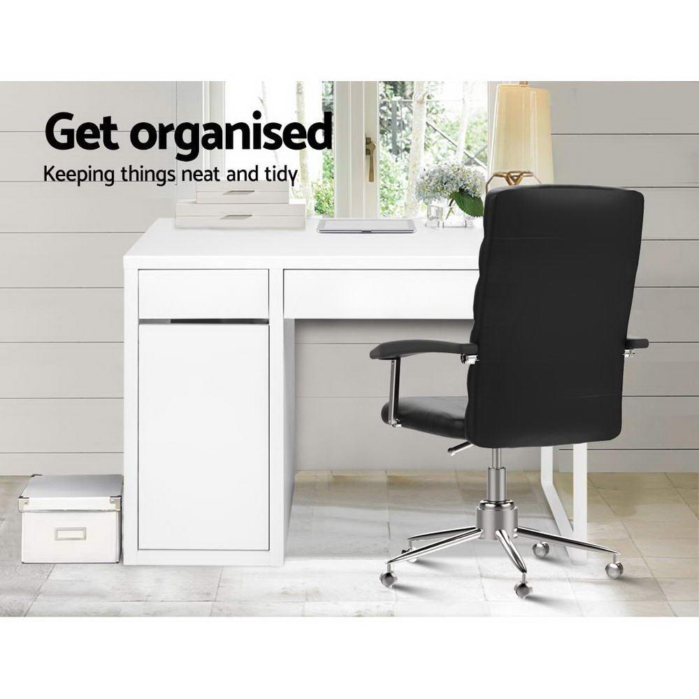 Buy Artiss Computer Desk Drawer Cabinet White discounted | Products On Sale Australia