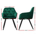 Buy Artiss Dining Chairs Set of 2 Velvet Diamond Tufted Armchair Green discounted | Products On Sale Australia