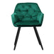 Buy Artiss Dining Chairs Set of 2 Velvet Diamond Tufted Armchair Green discounted | Products On Sale Australia