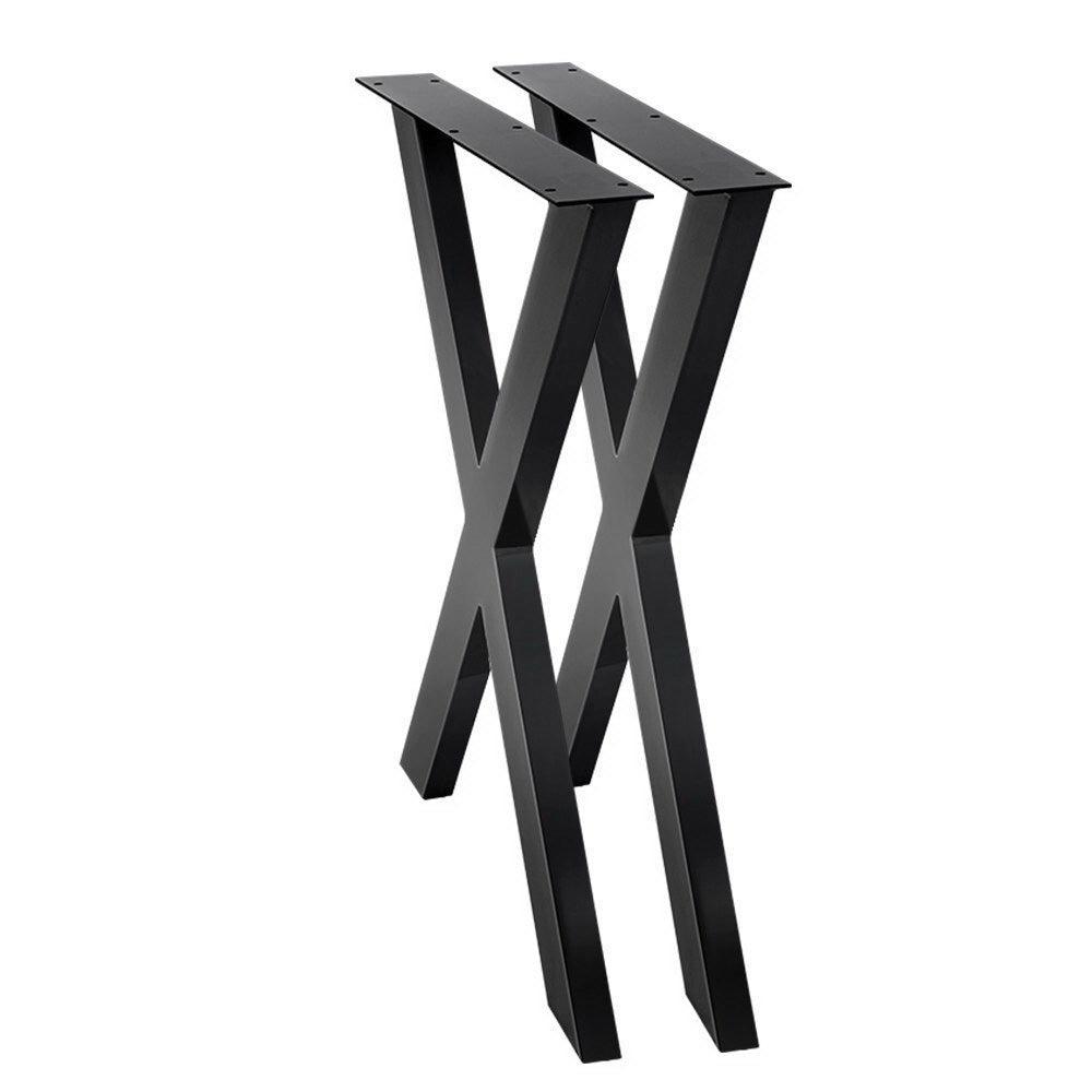 Buy Artiss Metal Table Legs DIY X-shaped 71X60CM Set of 2 discounted | Products On Sale Australia