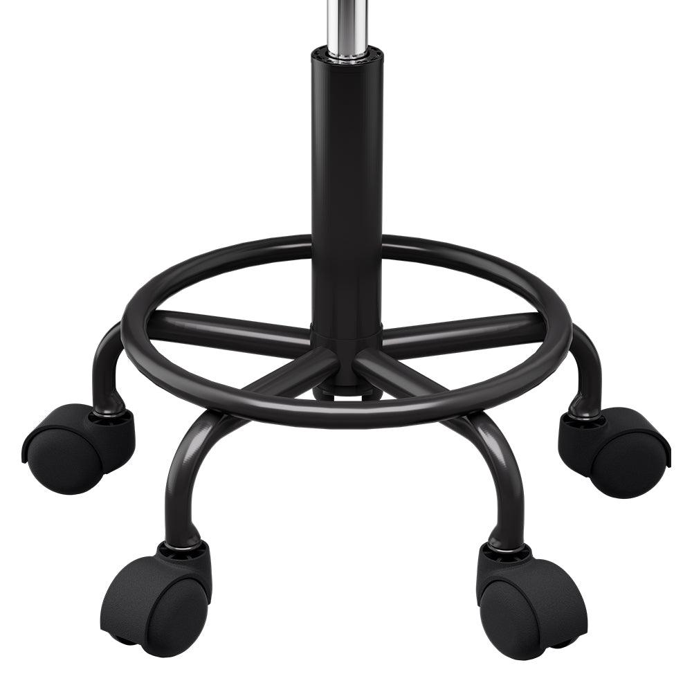 Buy Artiss Salon Stool Round Swivel Chairs Black discounted | Products On Sale Australia