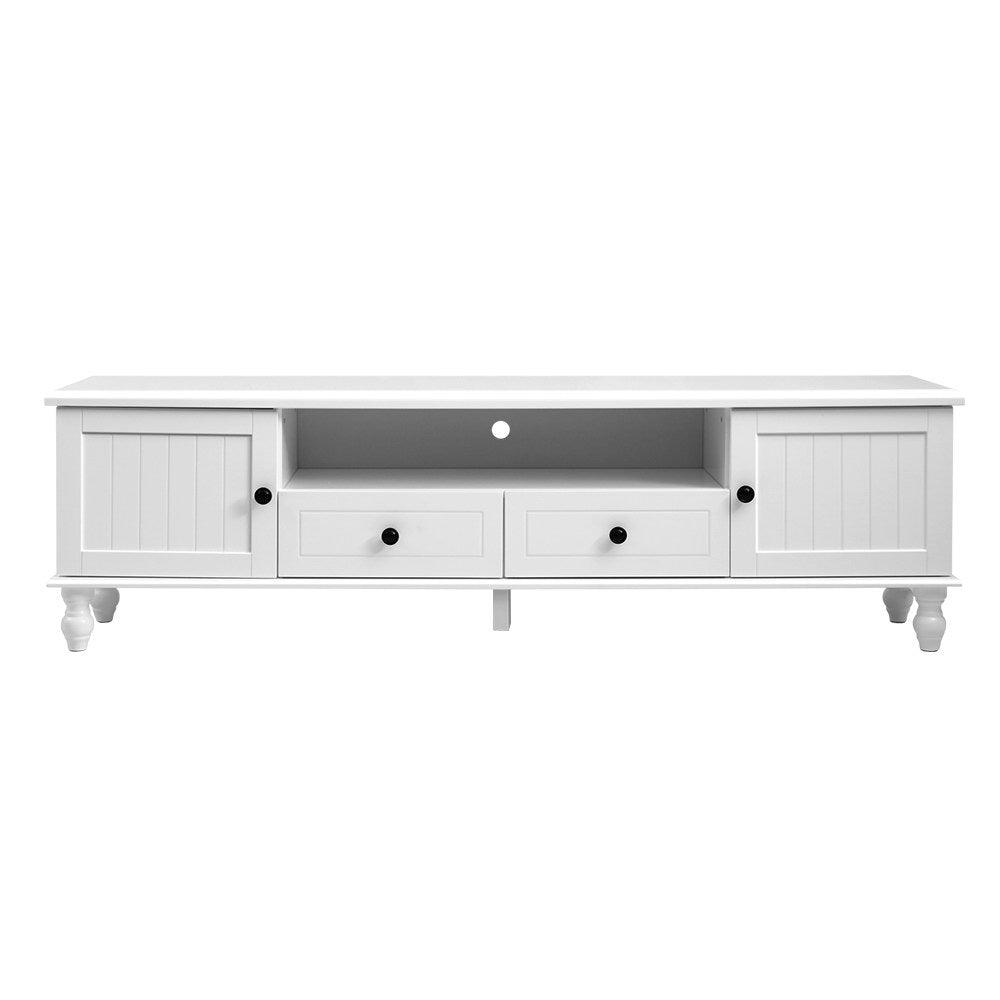 Buy Artiss TV Cabinet Entertainment Unit 160cm White Kubi discounted | Products On Sale Australia