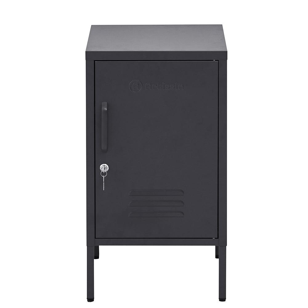 Buy ArtissIn Bedside Table Metal Cabinet - MINI Black discounted | Products On Sale Australia