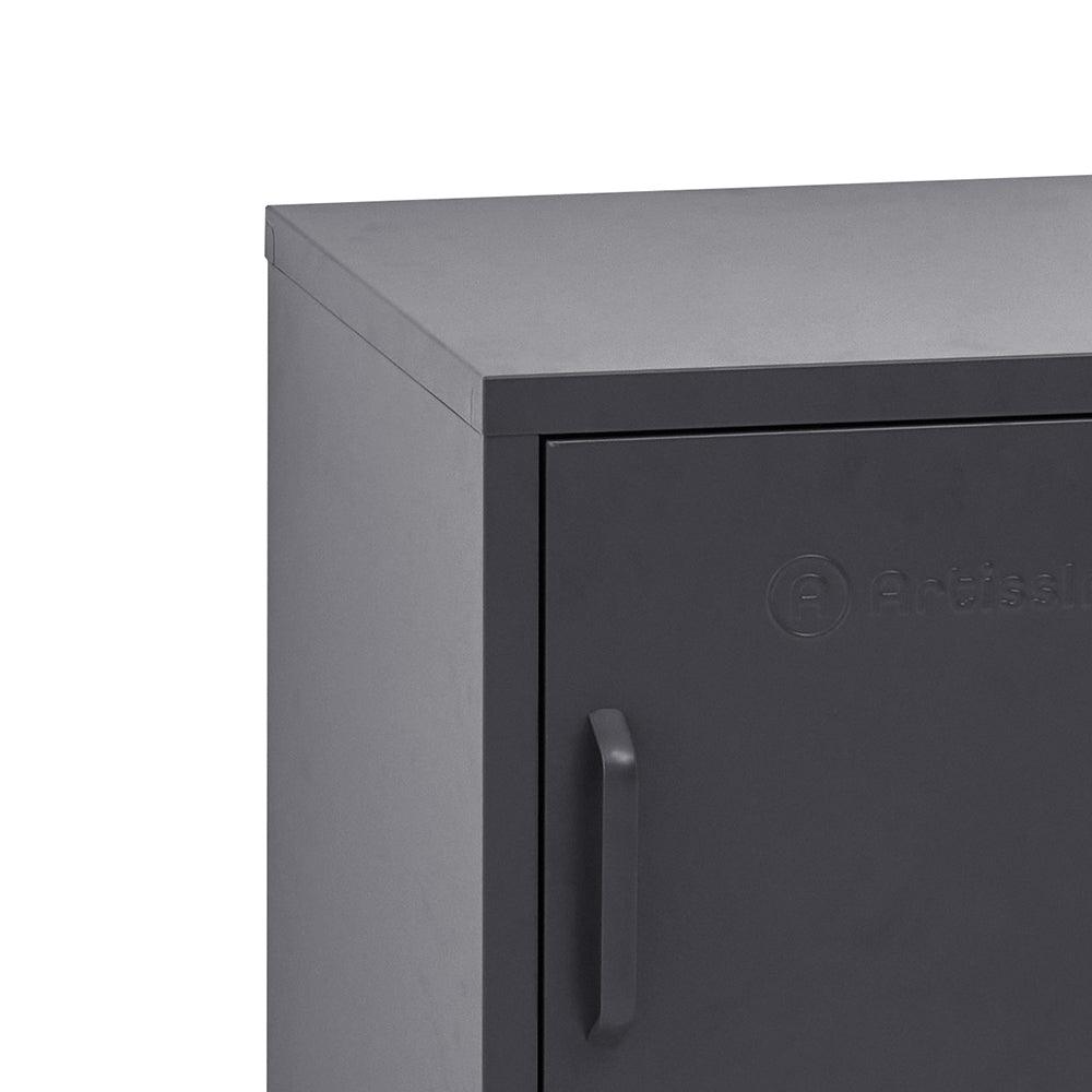 Buy ArtissIn Bedside Table Metal Cabinet - MINI Black discounted | Products On Sale Australia