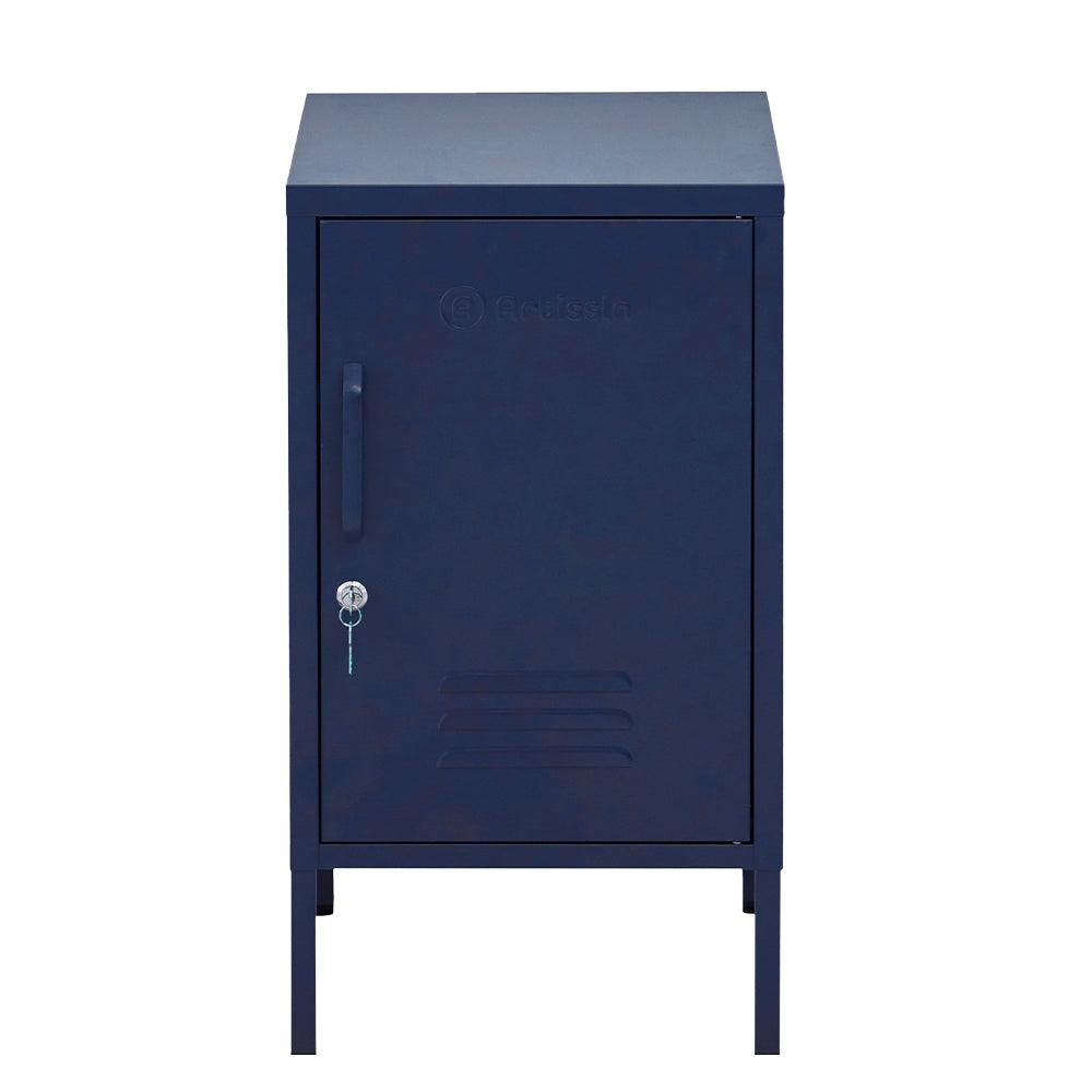 Buy ArtissIn Bedside Table Metal Cabinet - MINI Blue discounted | Products On Sale Australia