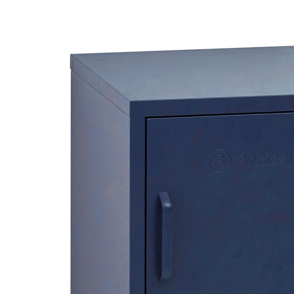 Buy ArtissIn Bedside Table Metal Cabinet - MINI Blue discounted | Products On Sale Australia