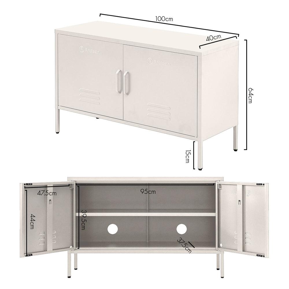 Buy ArtissIn Buffet Sideboard Metal Cabinet - BASE White discounted | Products On Sale Australia