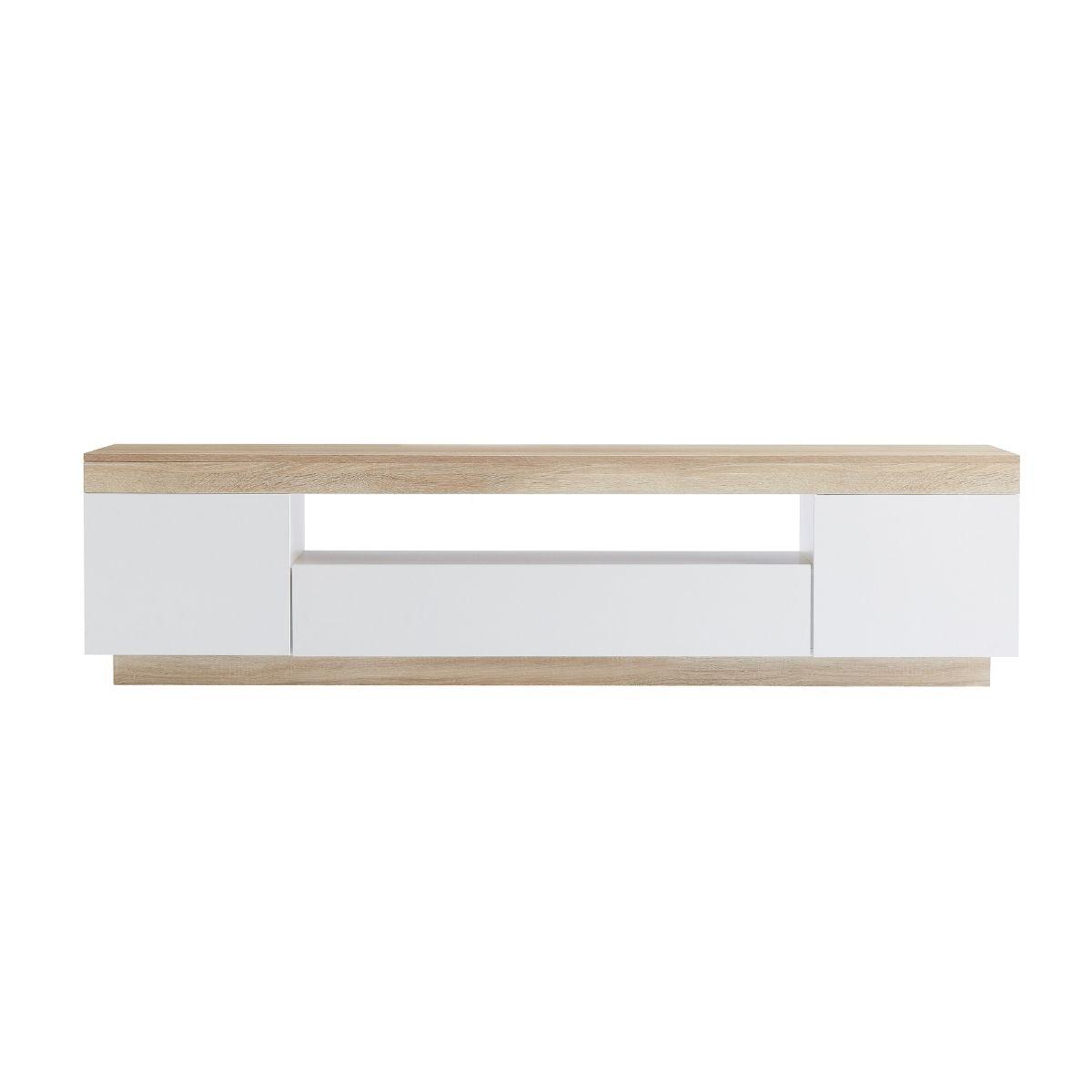 Buy Ashley Coastal White Wooden TV Cabinet Entertainment UniT discounted | Products On Sale Australia