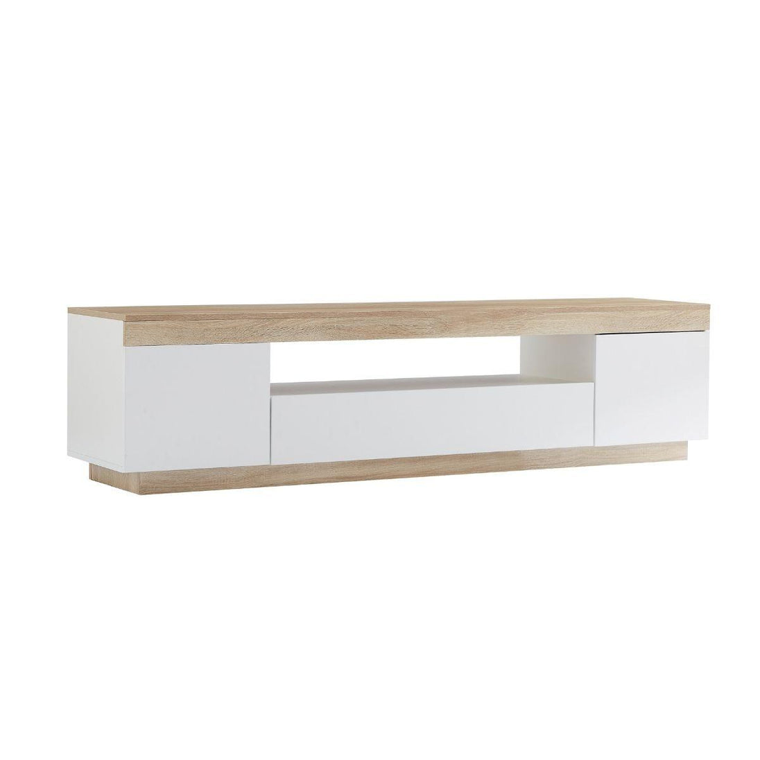 Buy Ashley Coastal White Wooden TV Cabinet Entertainment UniT discounted | Products On Sale Australia