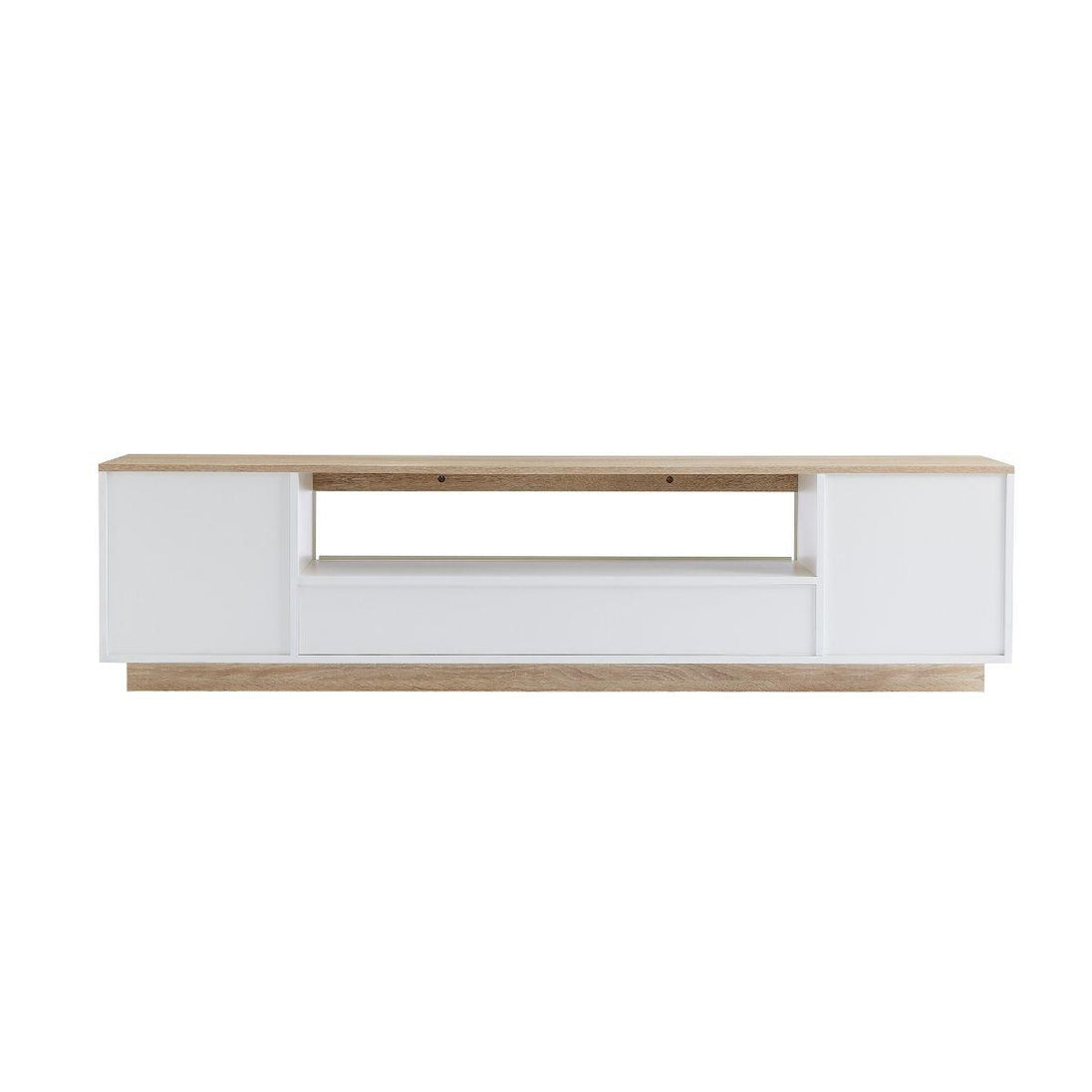 Buy Ashley Coastal White Wooden TV Cabinet Entertainment UniT discounted | Products On Sale Australia