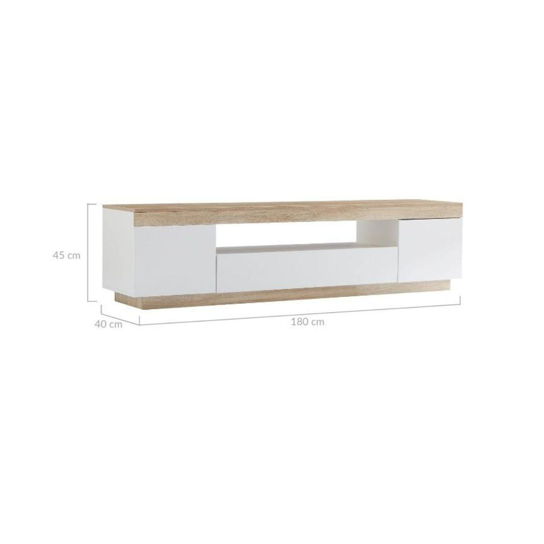 Buy Ashley Coastal White Wooden TV Cabinet Entertainment UniT discounted | Products On Sale Australia