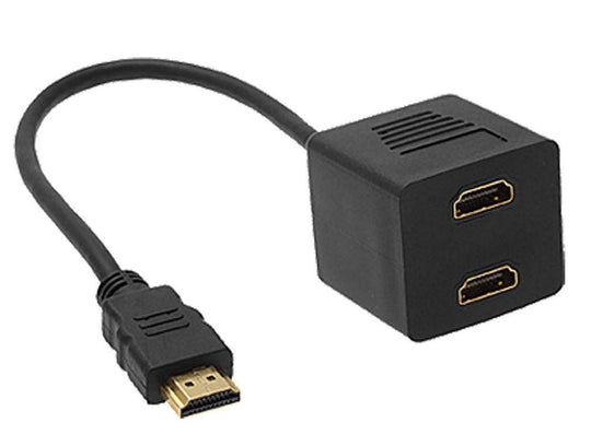 Buy ASTROTEK HDMI Splitter Cable 15cm - v1.4 Male to 2x Female Amplifier Duplicator Full HD 3D discounted | Products On Sale Australia