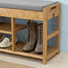 Buy Bamboo Shoe Bench Drawers Lift Top discounted | Products On Sale Australia